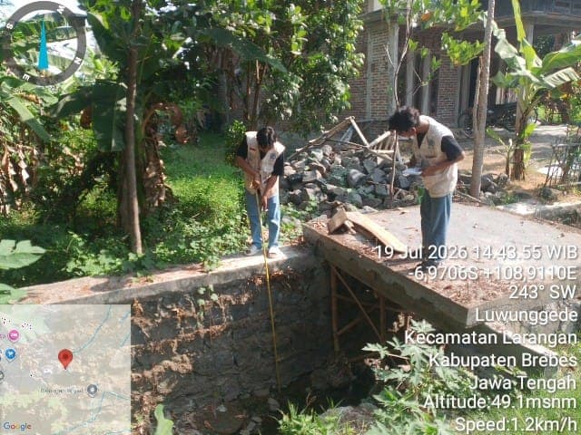 Mahasiswa KKN UMUS Laksanakan Pemetaan dan Evaluasi Kondisi Drainase di Desa Luwunggede sebagai Upaya Mendukung Pengelolaan Infrastruktur Lingkungan